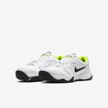 Nike Court Jr. Lite 2 - Nagyobb Gyerek Teniszcipő - Fehér/Fekete